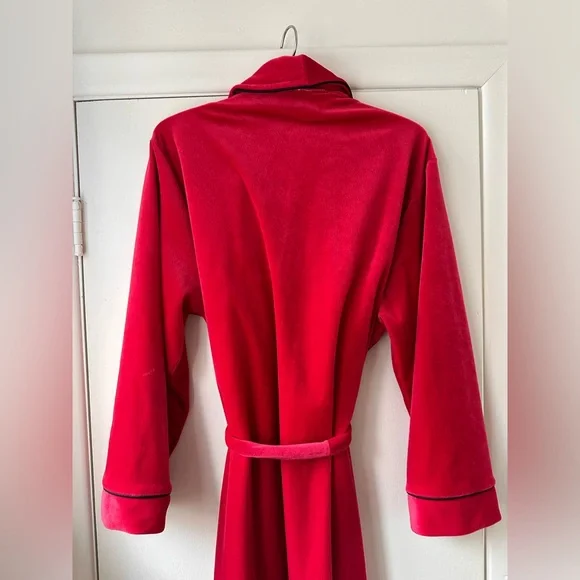 Red Robe with Black Embroidery - Picture 5 of 6